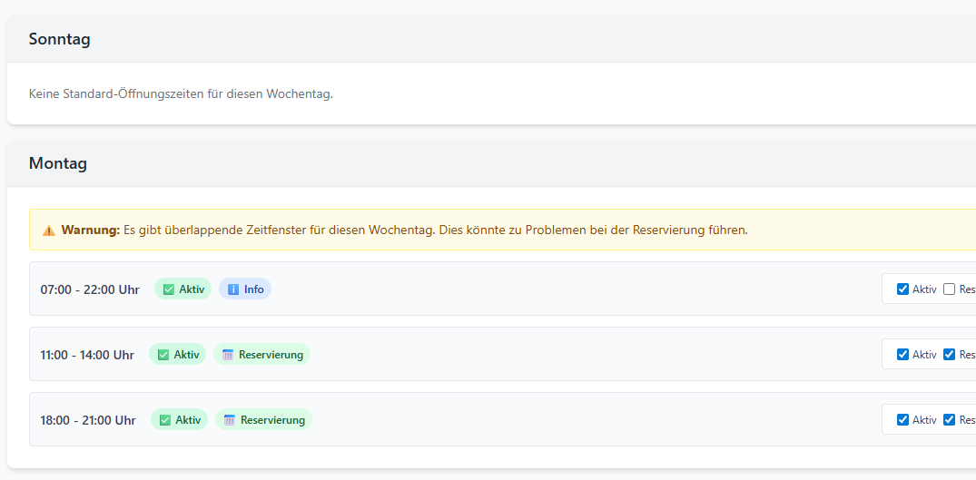 Screenshot der Reservierungsplattform 3